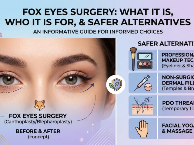Fox Eyes Surgery: What It Is, Who It Is For, and Safer Alternatives
