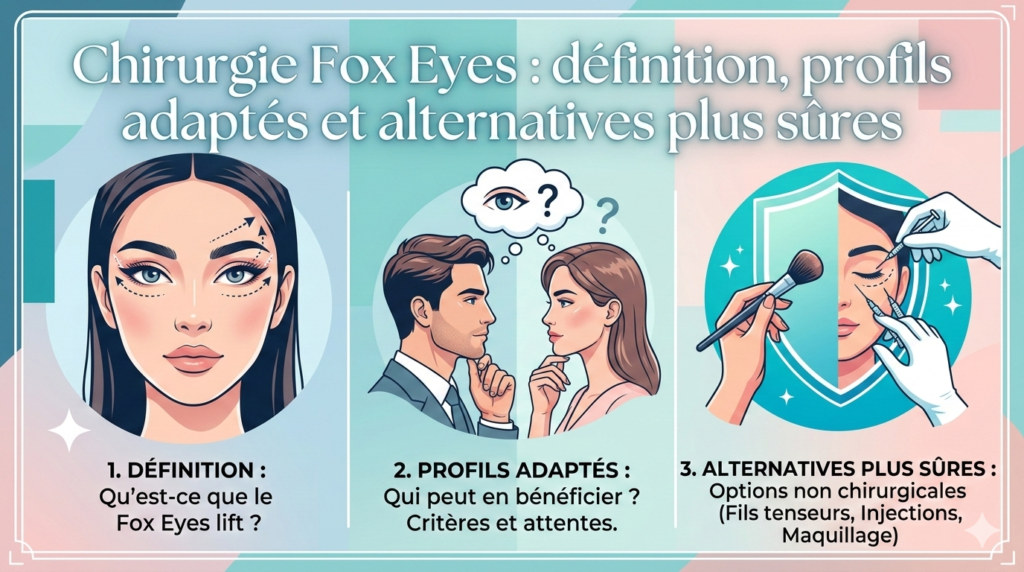 Chirurgie Fox Eyes : définition, candidats idéaux et alternatives sûres